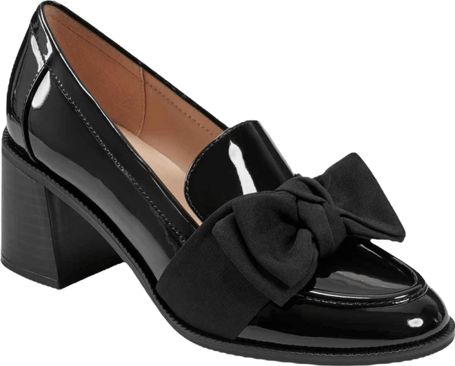 Women's Korrar Bow Stacked Block Heel Loafers
