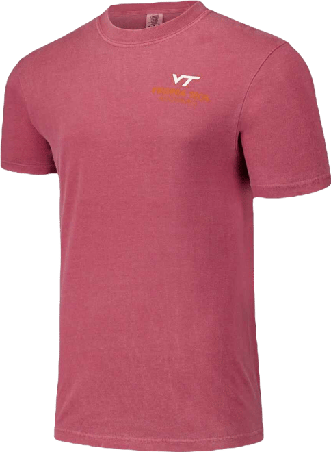 Men's and Women's Maroon Virginia Tech Hokies Scenic Comfort Colors T-Shirt