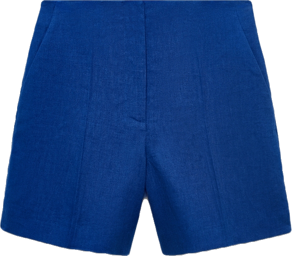 Women's Straight-Fit Linen Shorts