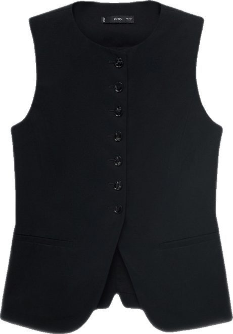 Women's Buttoned Suit Vest