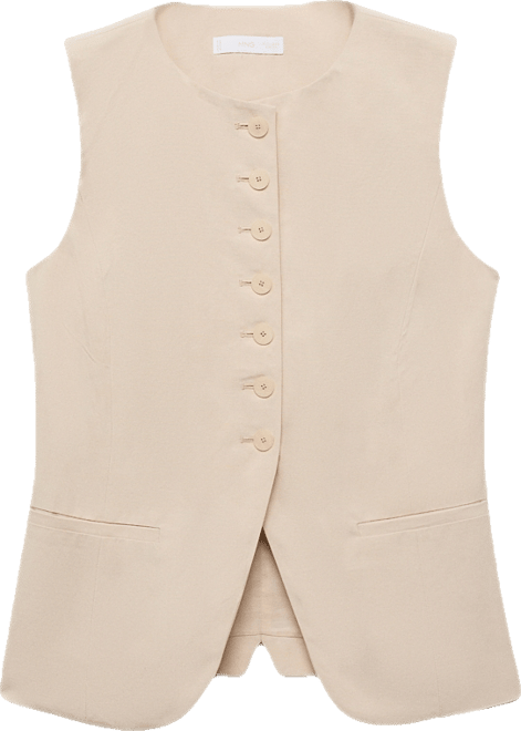 Women's Buttoned Suit Vest