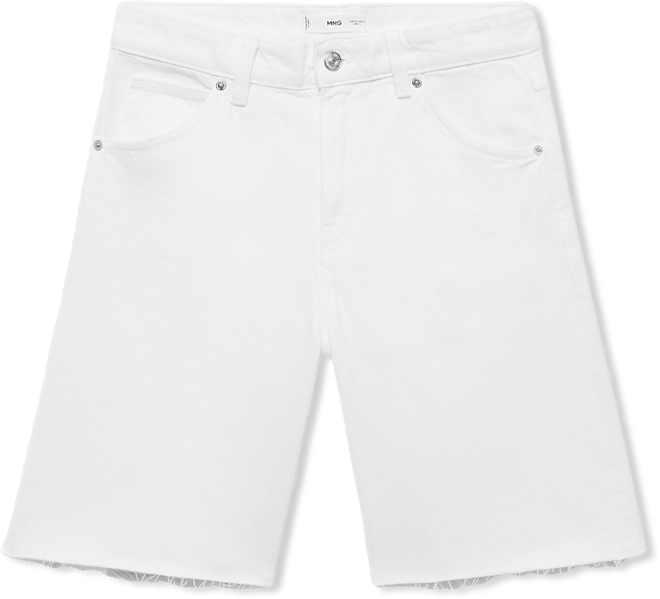 Women's Frayed Hem Denim Shorts