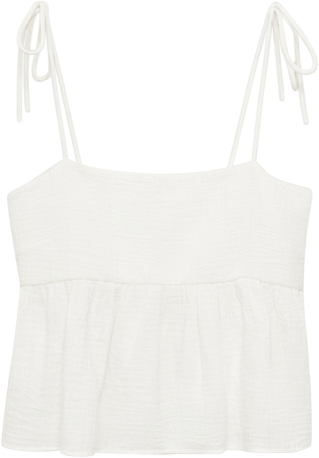Women's Ruffled Cotton Top