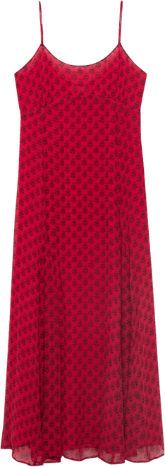 Women's Floral-Print Chiffon Dress