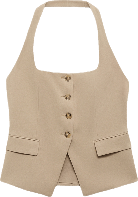 Women's Linen Suit Vest