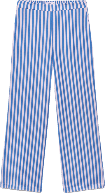Women's Stripe-Print Straight Pants