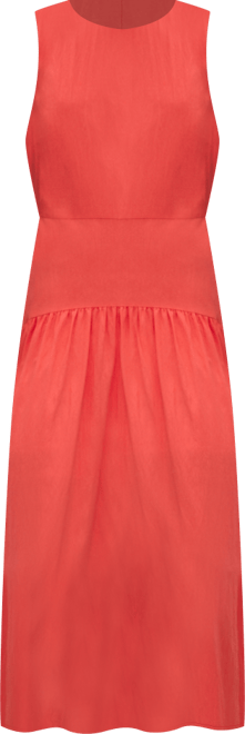 Women's Ruched Hem Long Dress