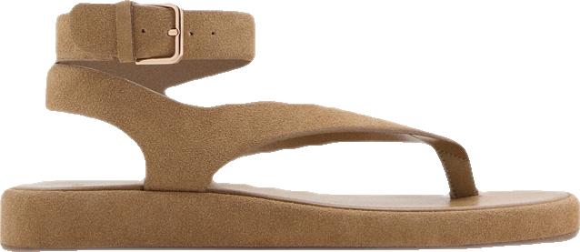 Women's Buckle Split Leather Sandals