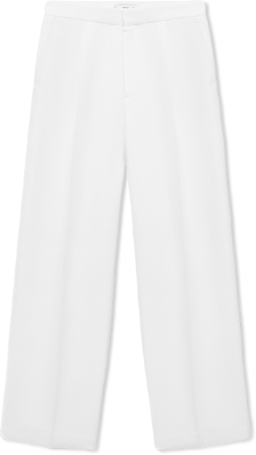 Women's Linen-Blend Pleated Pants