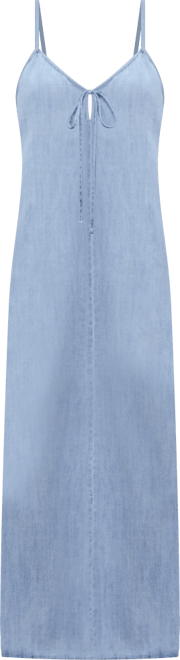 Women's Strappy Denim Dress