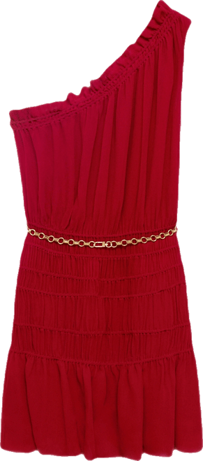 Women's Asymmetrical Gathered Dress