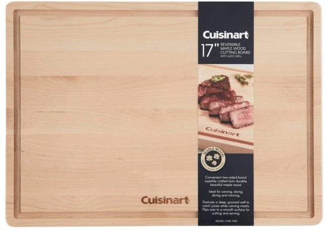 17" Reversible Maple Wood Cutting