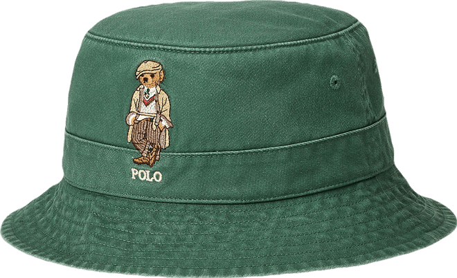 Men's Polo Bear Twill Bucket Hat