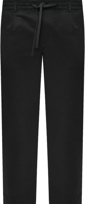 Men's Slim-Fit Drawstring Linen Pants