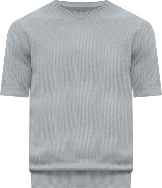 Men's Ribbed Knit T-Shirt