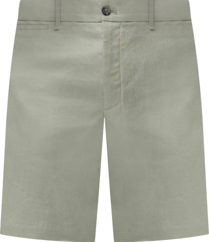 Men's Slim-Fit Linen Bermuda Shorts