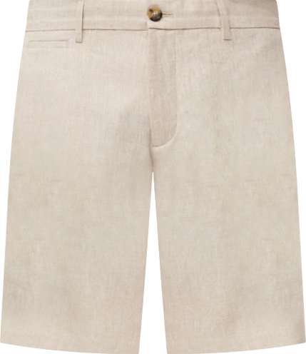Men's Slim-Fit Linen Bermuda Shorts