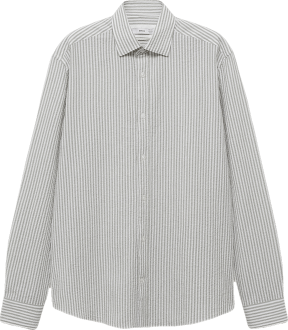 Men's Regular-Fit Stripe-Textured Shirt