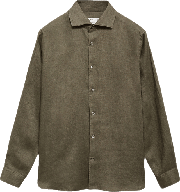 Men's Linen Slim-Fit Shirt