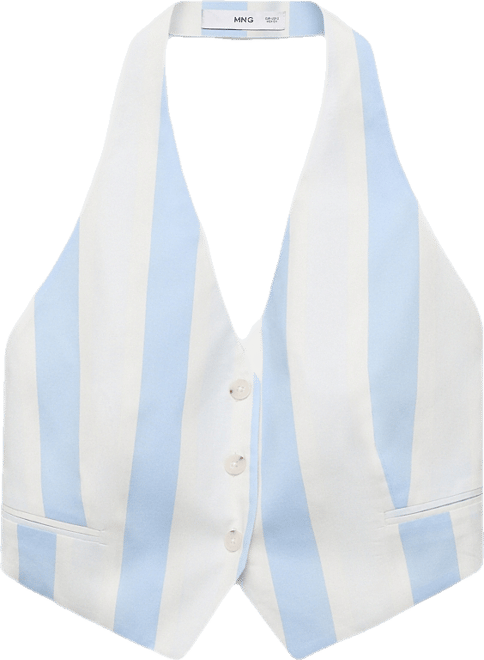 Women's Striped Halter Vest