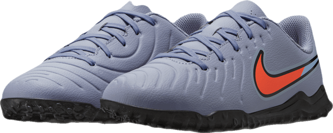 Nike Jr. Tiempo Legend 10 Club Tacos de fútbol para pasto sintético (turf) de corte low para niños de preescolar y grandes