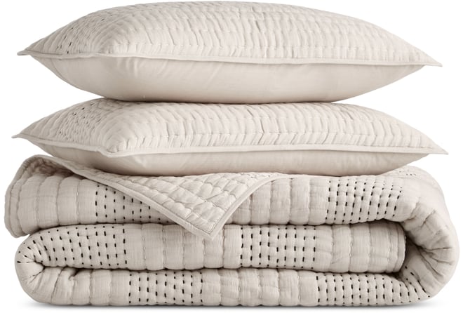 Pick Stitch 3-Pc. Coverlet Set, Full/Queen, Exclusively for Macy's