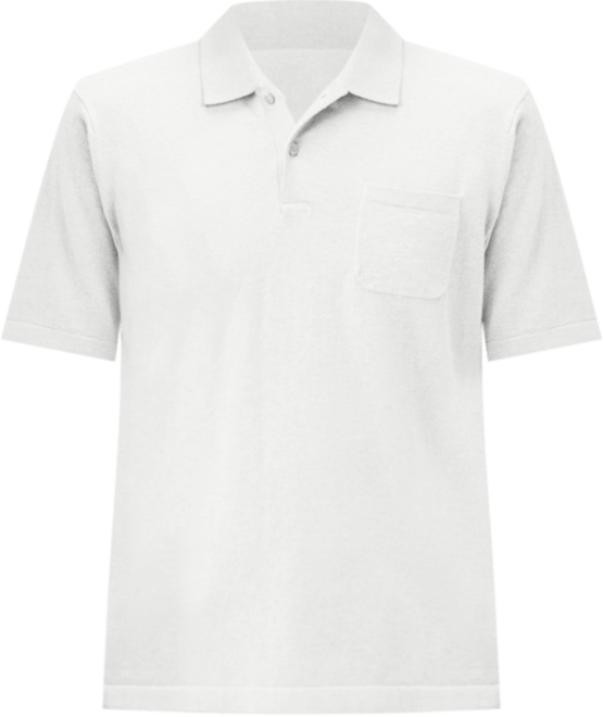 Men's Cotton Silk Cashmere Blend Polo T-Shirt