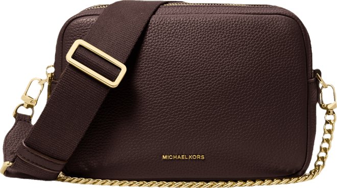 Michael Kors Bryant Medium Leather Double Zip Chain Camera
