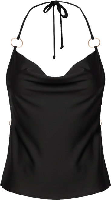 Women's Bella Cowl Neck Halter Top