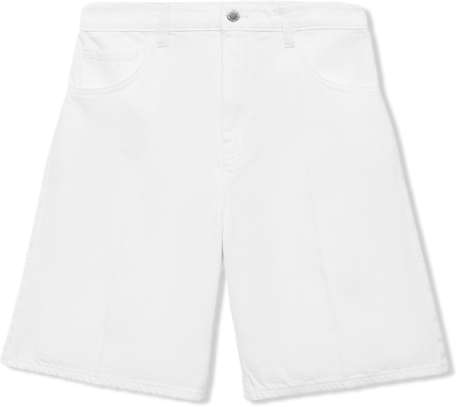 Women's Straight-Fit High-Waist Bermuda Shorts