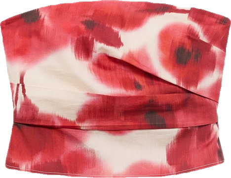 Women's Floral Bandeau Top