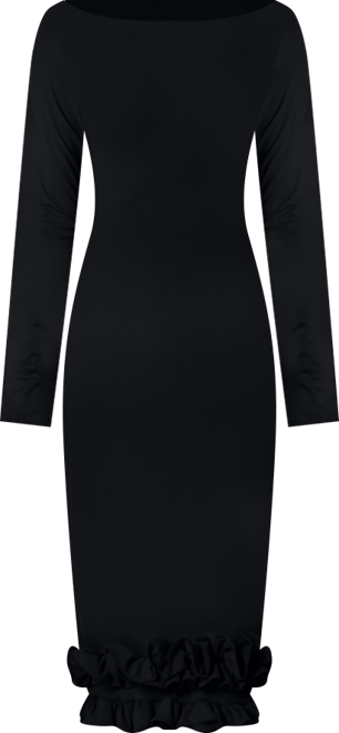 Women's Jersey Maxi Dress with Ruffle Detail