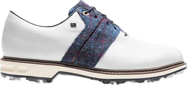 FootJoy Premiere Series Harris Tweed LE Golf Shoes #53980 White/Harris Tweed | Scottsdale Golf