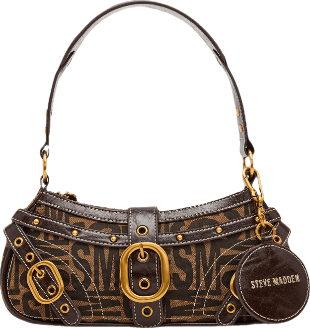 MOTORR Bag Brown Multi Y2K Logo Vintage Buckle Shoulder