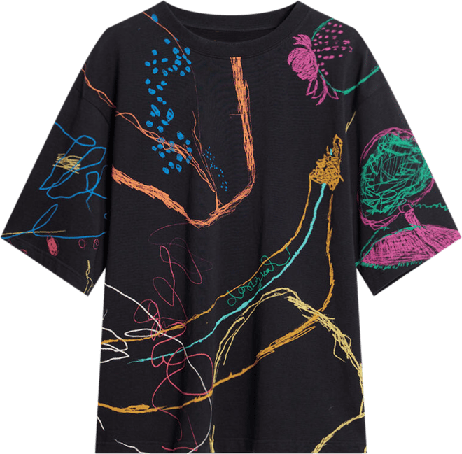 Men's Short-sleeve T-shirt with drawings