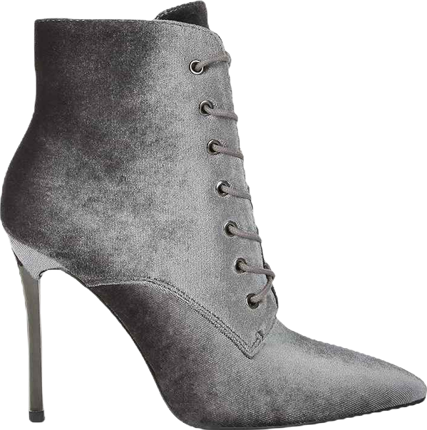 Womens bornsta velvet high heeled velvet boots