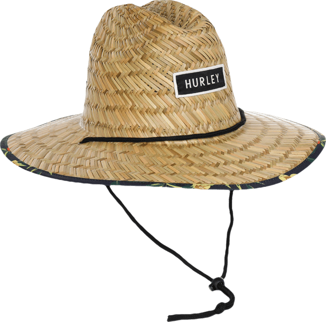Hurley Mens Weekender Tropical Straw Lifeguard Hat