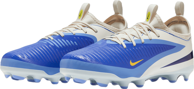 Nike Jr. Phantom 6 Low Academy LV8 Tacos de fútbol para terrenos múltiples para niños grandes