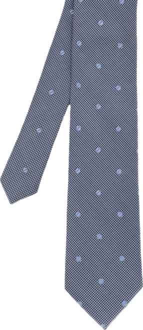 Men's Dot Plaid Silk Tie