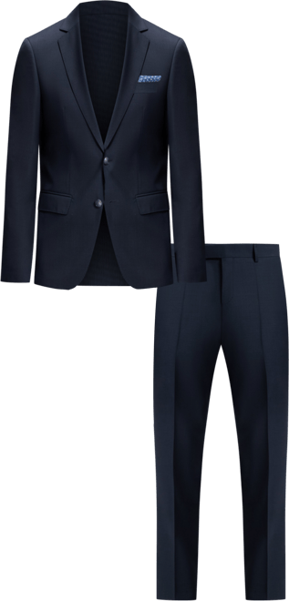 Boss by  Men's Micro-Patterned Virgin Wool Slim-Fit Suit