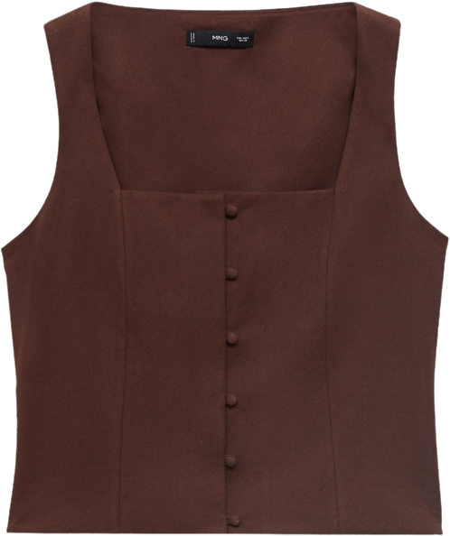 Women's Buttons Cotton Top