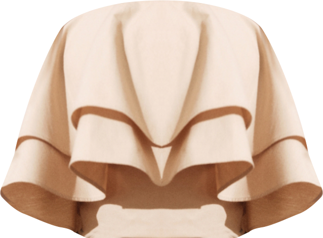 Women's Strapless Ruffle Top