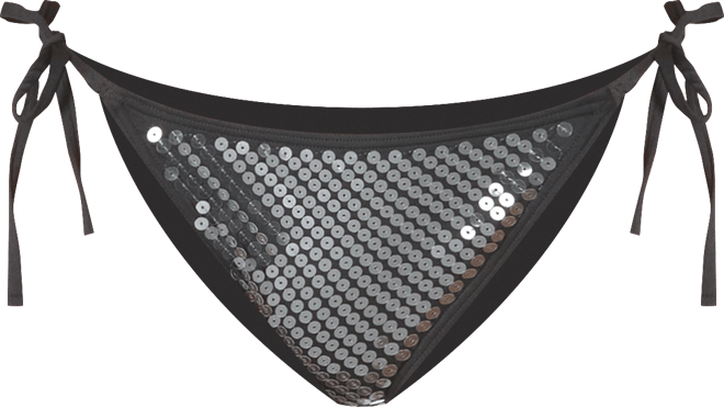 Women's Sequin Side-Tie Bikini Bottoms
