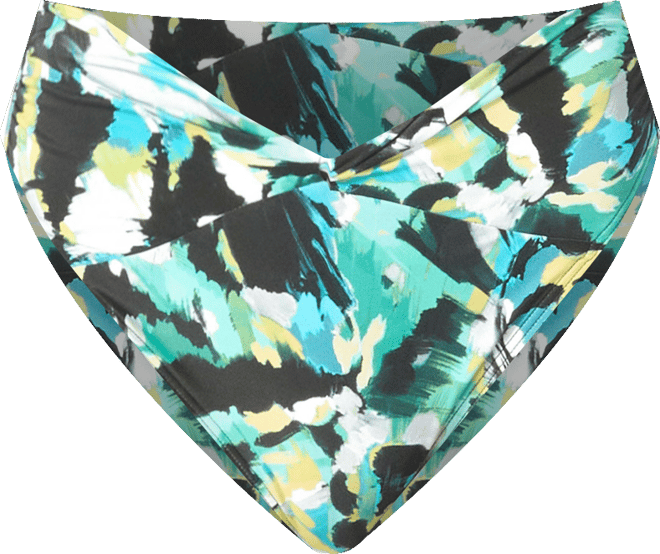 Women's Printed Twist-Front Bikini Bottoms