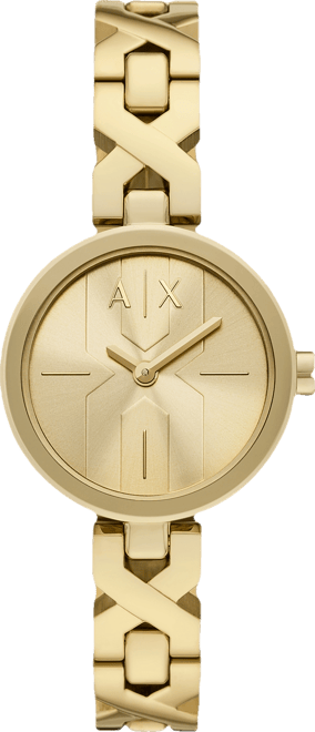 Women's Quartz Two-Hand Gold Stainless Steel Watch, 32mm