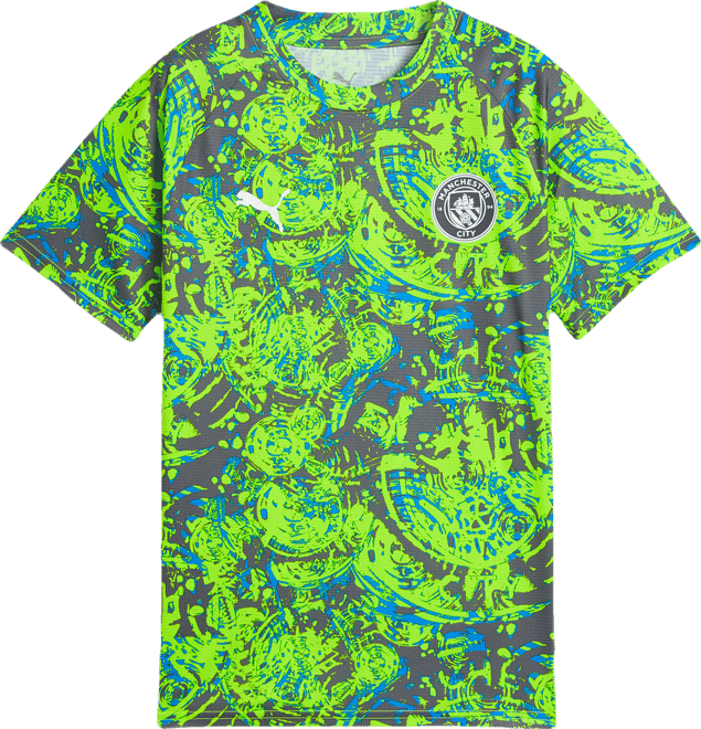 PUMA Manchester City Prematch Big Kids' Soccer Warm-Up Jersey