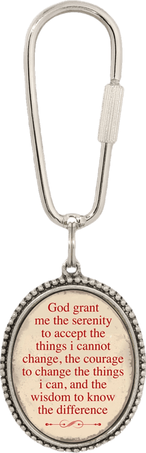Symbols of Faith God Grant me the Serenity Key Fob