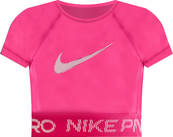 Nike Pro Dri-FIT korte damestop met korte mouwen en graphic