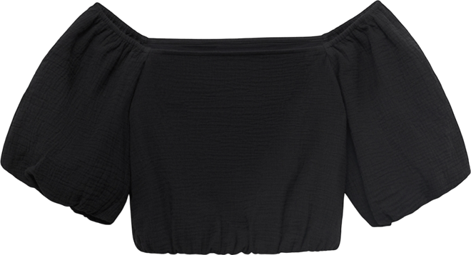 Women's Puff Sleeve Strapless Blouse