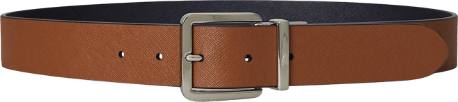 Reversible Crosshatch Leather Belt